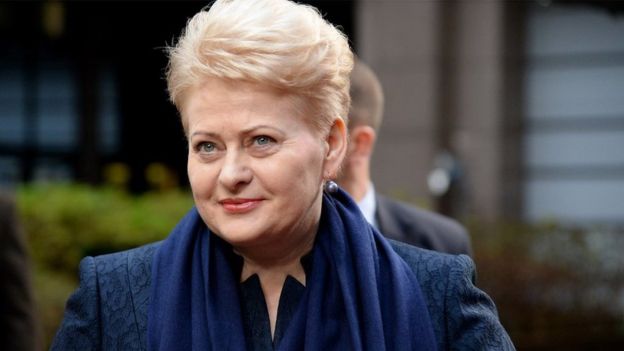 Nữ tổng thống Dalia Grybauskaite của Lithuania