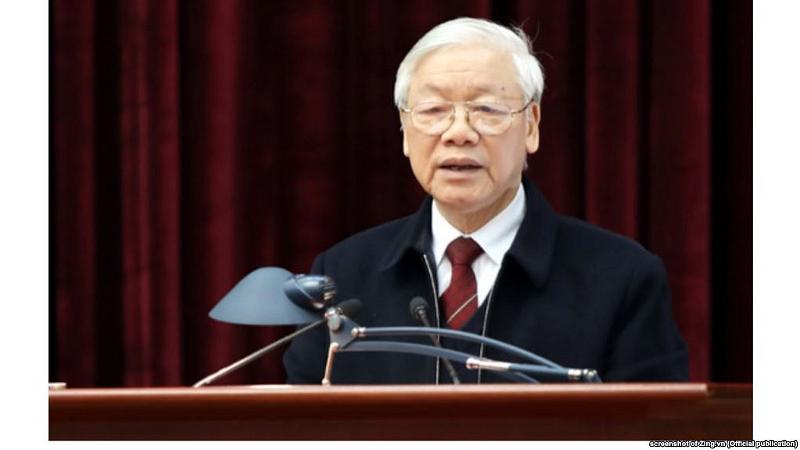 Ông Nguyễn Phú Trọng phát biểu với Ban Nội chính Trung ương.