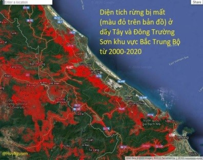 lũ lụt tại thủy điện Rào Trăng 3, thuộc Hương Điền, Hương Khê, Thừa Thiên