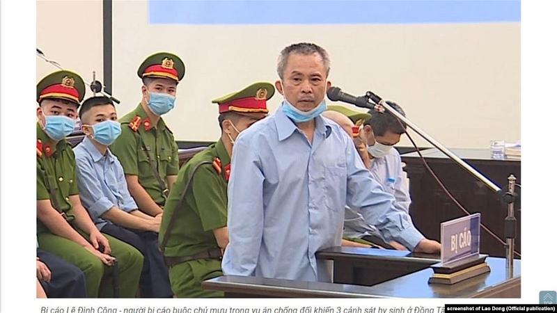 Ông Lê Đình Công trong phiên xét xử sơ thẩm ở Hà Nội từ 7-14-9-2020 về vụ án ở xã Đồng Tâm