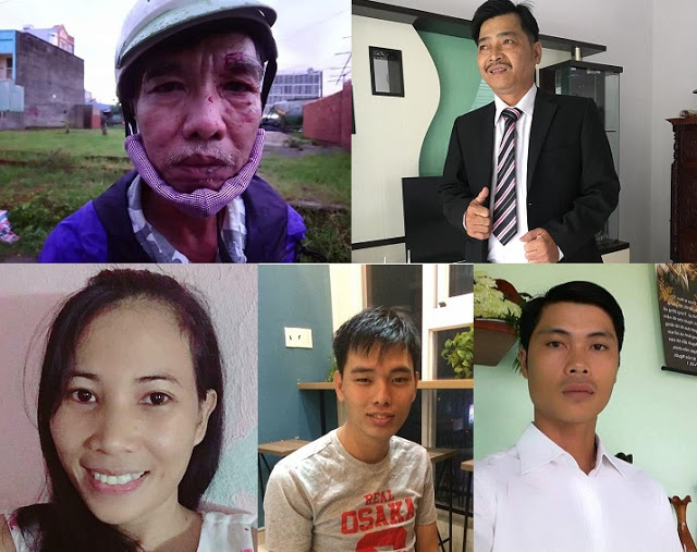 Từ trái sang phải, từ trên xuống dưới- Huỳnh Công Thuận, Ngô Văn Dũng, Nguyễn Thanh Loan, Lê Tùng, Thanh Sang. Hình face