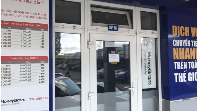 Văn phòng của doanh nghiệp chuyển tiền do ông Nguyễn Hải Long đứng tên hiện đang đóng cửa im ỉm. 