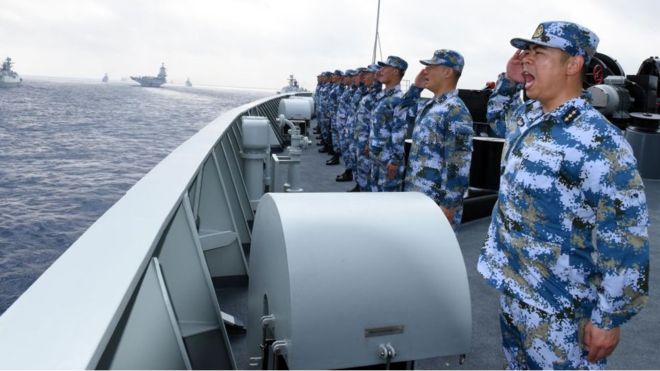 Hải quân Trung Quốc tại Biển Đông hồi tháng 4-2018 