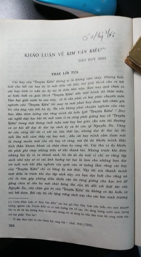 Hình 3 trang sách Khảo Luận Về Kim Vân Kiều – Đào Duy Anh 2