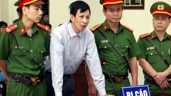 Ông Nguyễn Văn Túc trước tòa tại phiên xử phúc thẩm hôm 14-9-2018 