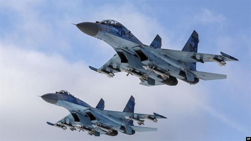 Hình minh họa mẫu chiến đấu cơ Su-27