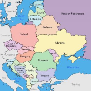Bản đồ Đông Âu (Internet)