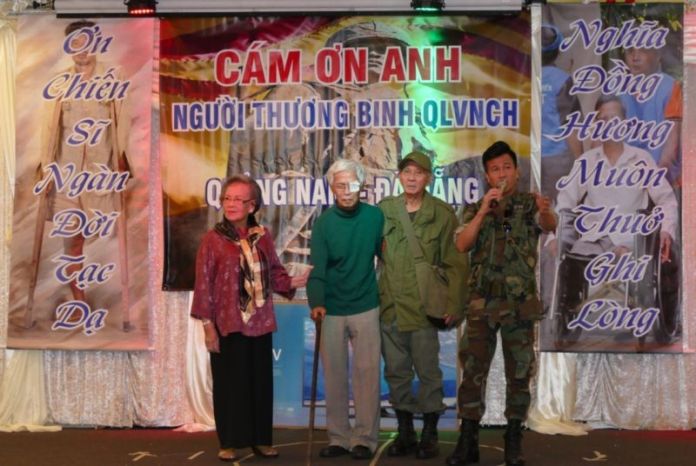 Một hoạt cảnh trong chương trình 'Tạ Ơn Người Thương Binh VNCH' do Hội Đồng hương Quảng Nam – Đà Nẵng tổ chức năm 2016. 
