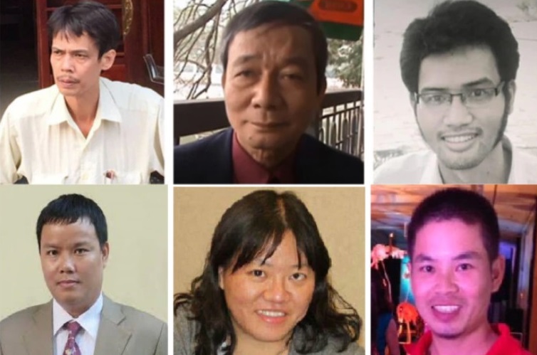 Những nhà báo, nhà tranh đấu, trong số rất nhiều, đang bị giam giữ tại Việt Nam