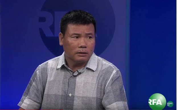Blogger Trương Duy Nhất trong một lần phỏng vấn tại RFA vào tháng 5 năm 2016
