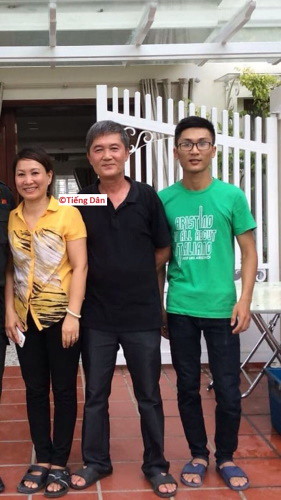 Vũ Trung, cùng vợ Lưu Thị Duyên và con trai Vũ Thành. Nguồn Nông Văn Tiềm