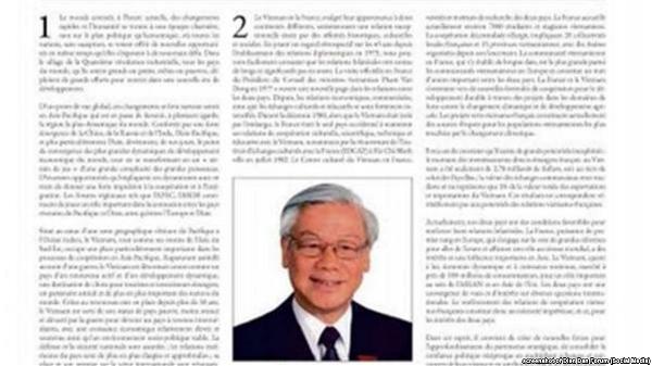 Bài viết của TBT ĐCSVN Nguyễn Phú Trọng đăng trên trang quảng cáo (Publicité) của báo Pháp Le Monde 03-2018