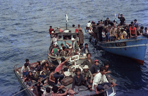 Những người tị nạn Việt Nam trên tàu vượt biển ngày 8-7-1979 