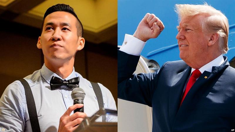 Anh Will Nguyễn và Tổng thống Mỹ Donald Trump