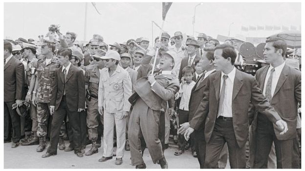 Tổng thống Nguyễn Văn Thiệu dự một sự kiện tháng 3-1973