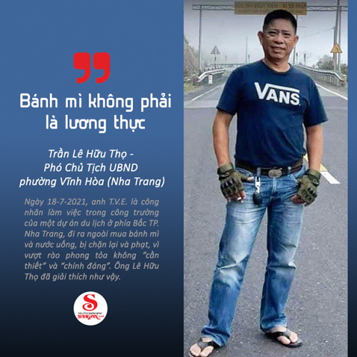 Trần Lê Hữu Thọ - Phó chủ tịch ủy bannhân dân phường Vĩnh Hòa, Nha Trang ' Bánh mì không phải là lương thực'